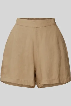 Mazine Leinenshorts in unifarbenem Design Modell 
