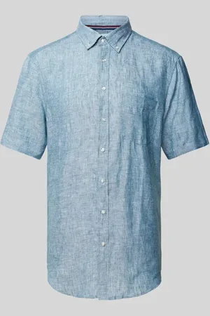 Christian Berg Regular Fit Leinenhemd mit Button-Down-Kragen in , Größe XXL