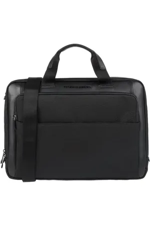 Porsche Design Laptoptasche mit Lederbesatz in , Größe 1