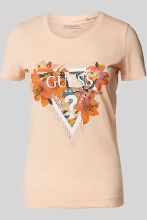 Guess T-Shirt mit Label- und Motiv-Print Modell 
