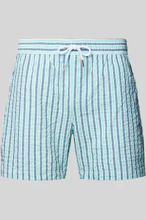 MANGO Badehose mit Streifenmuster Modell 