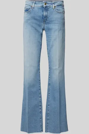 Cambio Flared Fit Jeans mit Bügelfalten in , Größe 44