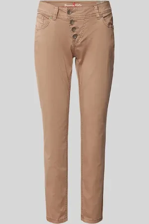 Buena Vista Slim Fit Hose mit asymmetrischer Knopfleiste Modell 