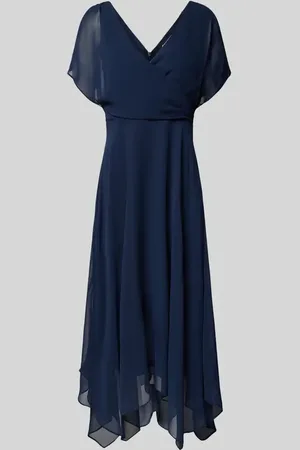 ESPRIT Midikleid in Wickel-Optik in , Größe L