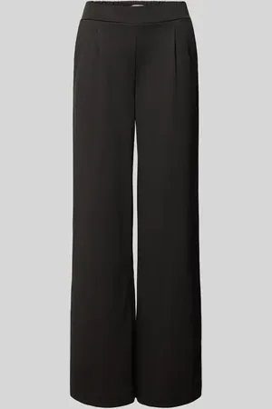 B YOUNG Wide Leg Stoffhose mit Bundfalten Modell 