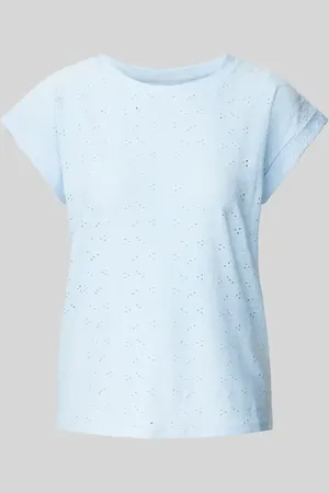 Freequent T-Shirt mit Lochstickerei Modell 