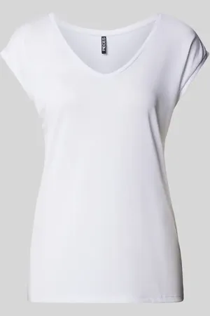 Pieces® T-Shirt mit V-Ausschnitt Modell 