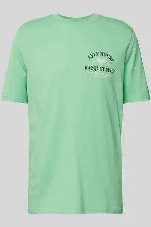 Lyle & Scott T-Shirt mit Statement-Label-Print in , Größe M