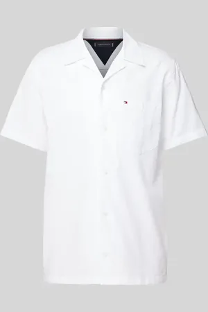 Tommy Hilfiger Regular Fit Freizeithemd mit Logo-Stitching in , Größe L