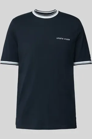 Lyle & Scott T-Shirt mit Label-Stitching in , Größe S