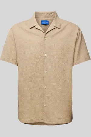 JACK & JONES Freizeithemd mit Knopfleiste in , Größe M