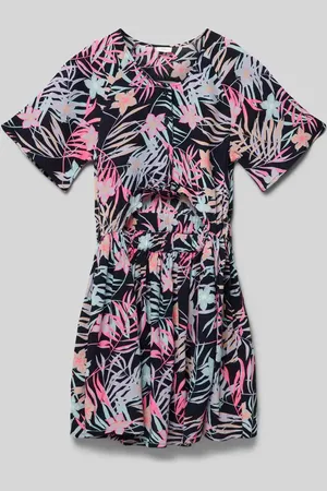 QS by s.Oliver Kleid aus Viskose mit Allover-Muster in , Größe 140