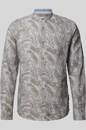 TOM TAILOR Regular Fit Freizeithemd mit Stehkragen in , Größe M