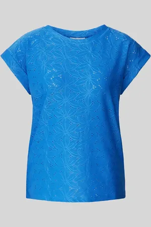 Freequent T-Shirt mit Lochstickerei Modell 