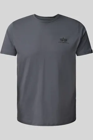 Alpha Industries T-Shirt mit Label-Print in , Größe S