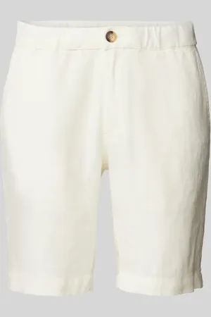 Mazine Leinenshorts in unifarbenem Design Modell 