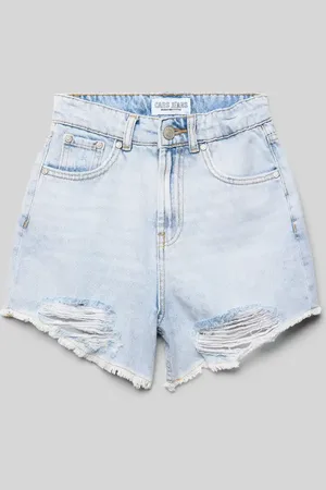 Cars Jeansshorts im Used-Look Modell 