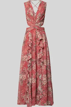 ADLYSH Cocktailkleid in Wickel-Optik mit Volants in , Größe XL