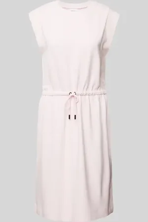 Comma, Knielanges Jerseykleid in unifarbenem Design in , Größe 42