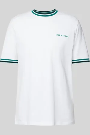 Lyle & Scott T-Shirt mit Label-Stitching in , Größe S