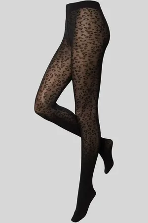 Camano Strumpfhose mit Animal-Print in , Größe M