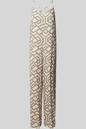 Apricot Jumpsuit aus Viskose mit Allover-Muster in , Größe XS