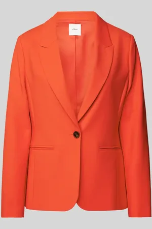 QS by s.Oliver Blazer in unifarbenem Design mit Paspeltaschen in , Größe 44