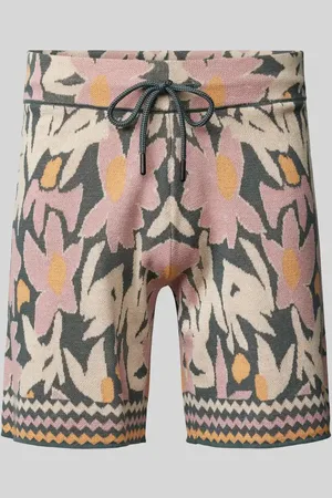 Only & Sons Regular Fit Jacquardshorts mit floralem Muster Modell 