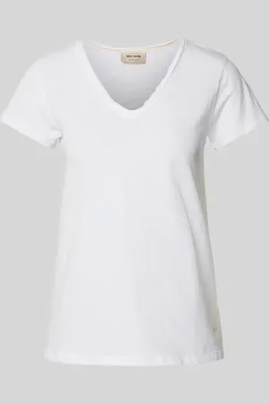 Mos Mosh T-Shirt mit V-Ausschnitt in , Größe XS