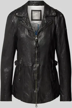 Gipsy Lederjacke mit Zweiwege-Reißverschluss Modell 