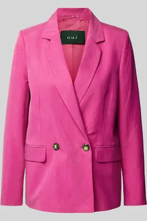Oui Blazer in unifarbenem Design in , Größe 38