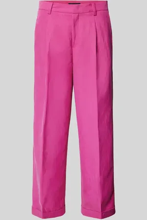 Oui Regular Fit Bundfaltenhose mit Gürtelschlaufen in , Größe 34