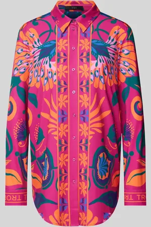 Oui Bluse mit Allover-Print in , Größe 36