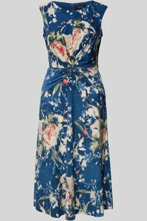 Ralph Lauren Midikleid mit Knoten-Detail Modell 