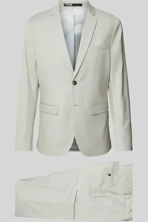 SELECTED Slim Fit Anzug im unifarbenen Design Modell 