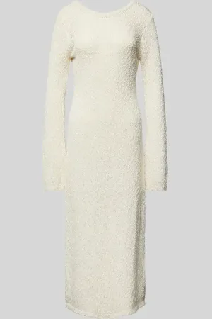 Gina Tricot Knielanges Strickkleid in Bouclé-Optik in , Größe XL