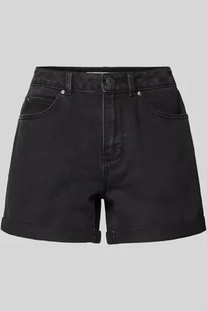 VERO MODA Loose Fit Jeansshort in unifarbenem Design Modell 