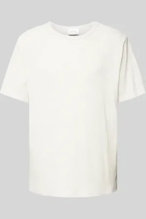 Rotholz T-Shirt mit Strukturmuster Modell 