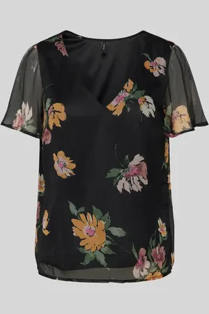 VERO MODA Blusenshirt mit transparenten Ärmeln Modell 