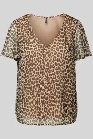 VERO MODA Blusenshirt mit transparenten Ärmeln Modell 