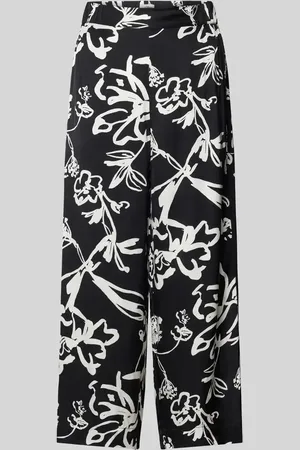 QS by s.Oliver Wide Leg Stoffhose mit Allover-Print in , Größe 40