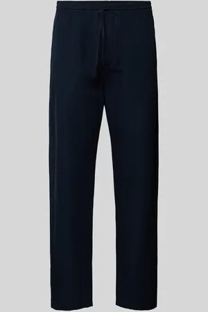 Rotholz Relaxed Fit Stoffhose mit Streifenmuster in , Größe 42