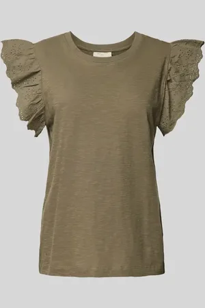 Freequent T-Shirt in unifarbenem Design Modell 