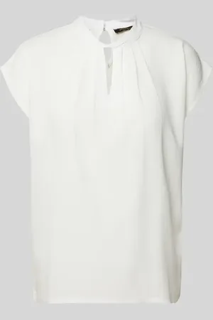 More & More Blusenshirt mit Schlüsselloch-Ausschnitt in , Größe 42