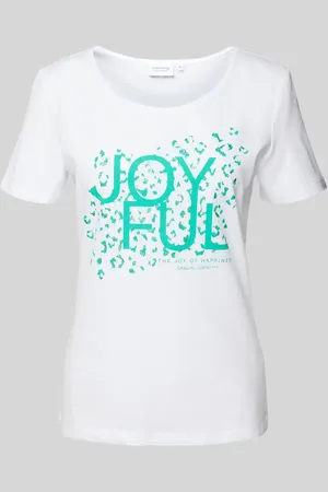 Comma, T-Shirt mit Rundhalsausschnitt in , Größe 36