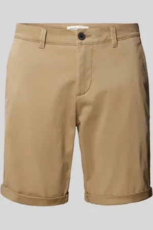 TOM TAILOR Slim Fit Chino-Shorts in unifarbenem Design in , Größe XL