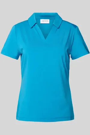 Comma, T-Shirt mit Umlegekragen in , Größe 38