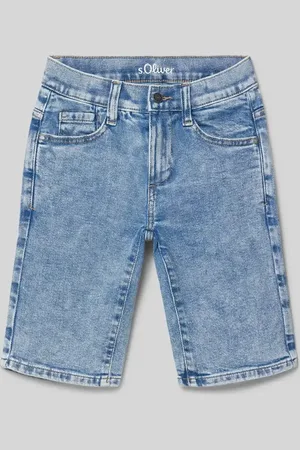 QS by s.Oliver Regular Fit Jeansshorts im 5-Pocket-Design in , Größe 146