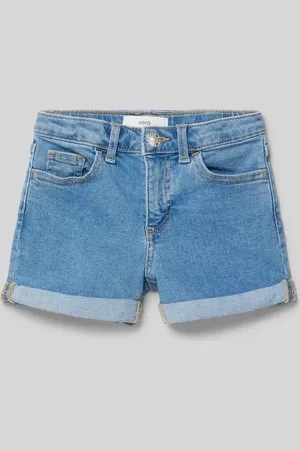 MANGO Regular Fit Jeansshorts im 5-Pocket-Design in , Größe 128