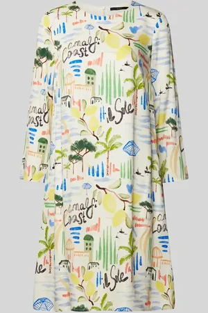 Oui Knielanges Kleid mit Allover-Muster in , Größe 38